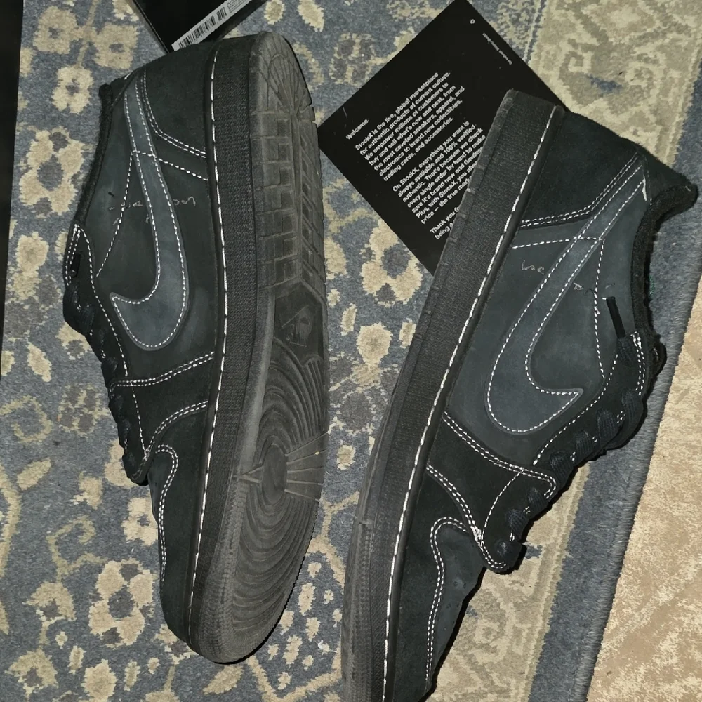 Nike Travis Scott Black Phantom Sneakers Size 14 From Stock X 100% Authentic - Picture 3 of 10